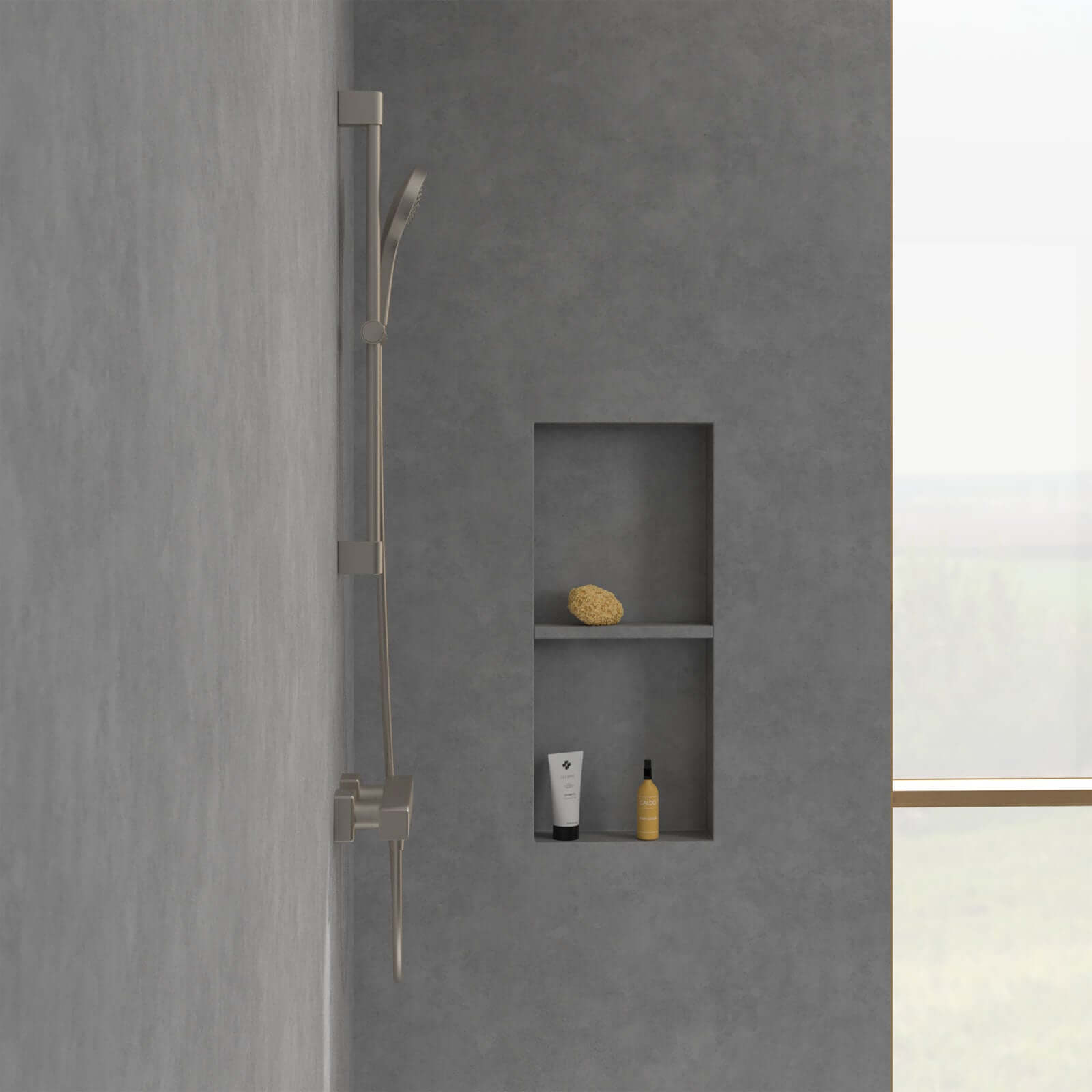 Villeroy & Boch Universal Thermostatic Square Bar Shower Valve