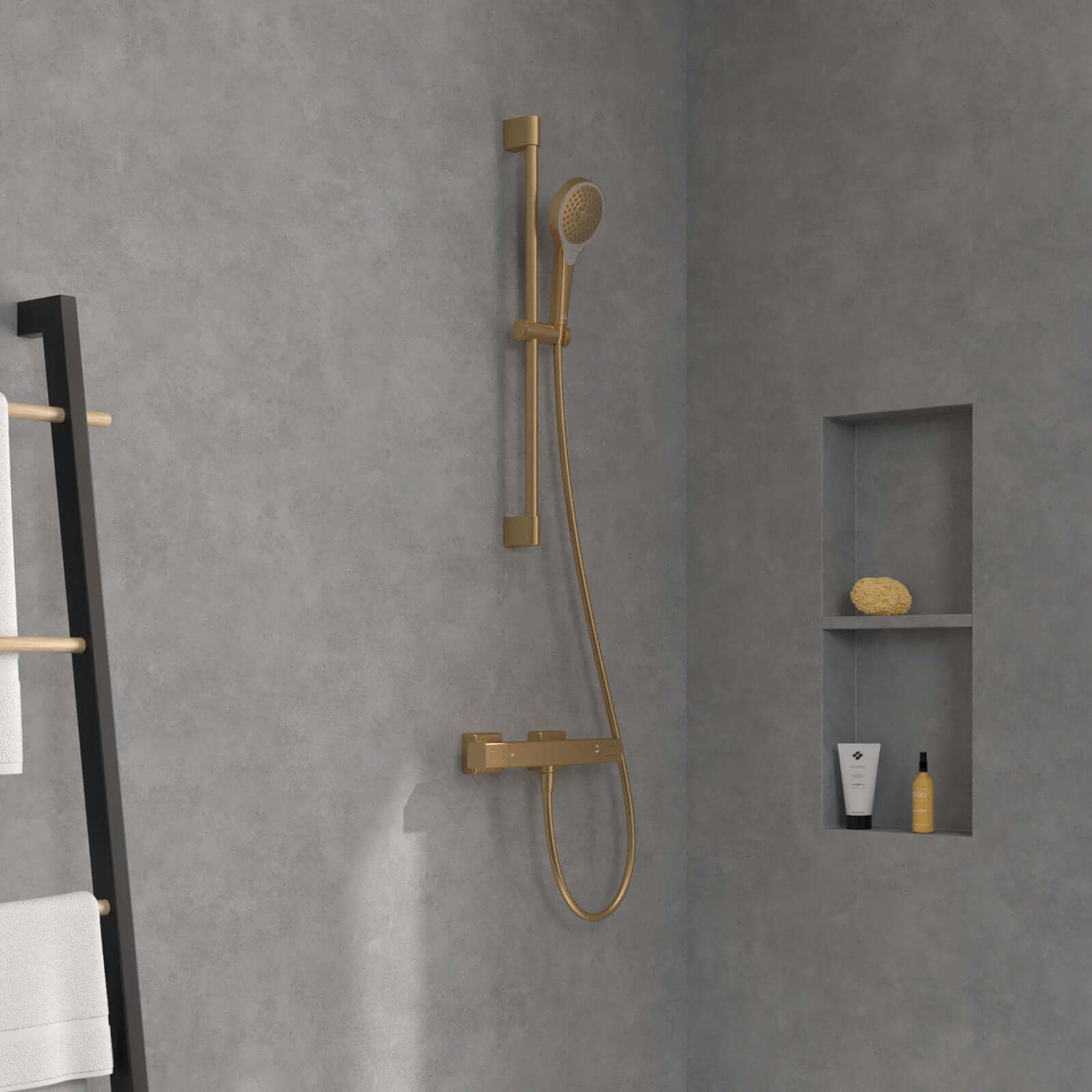 Villeroy & Boch Universal Thermostatic Square Bar Shower Valve