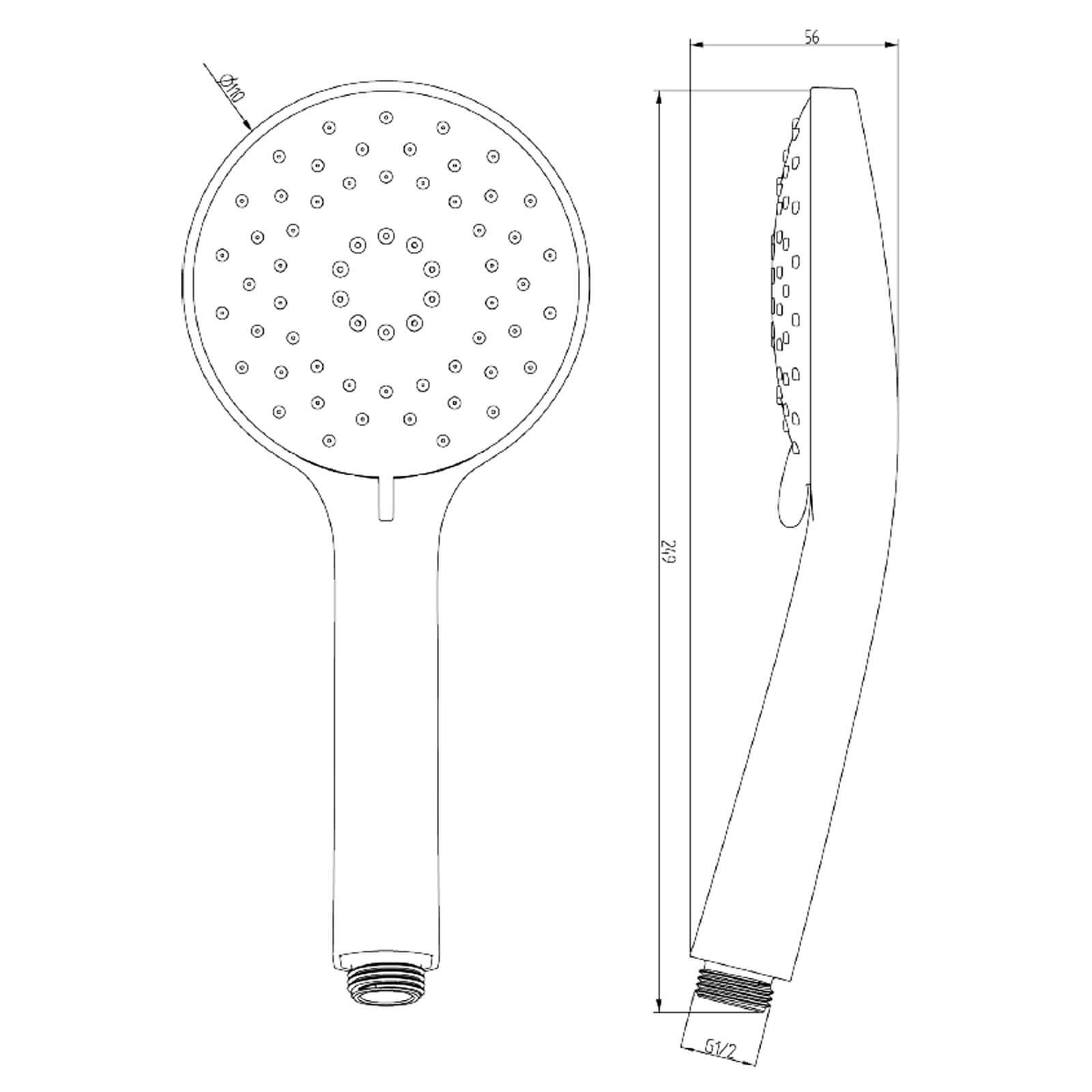 Villeroy & Boch Universal Round 3 Function Hand Shower
