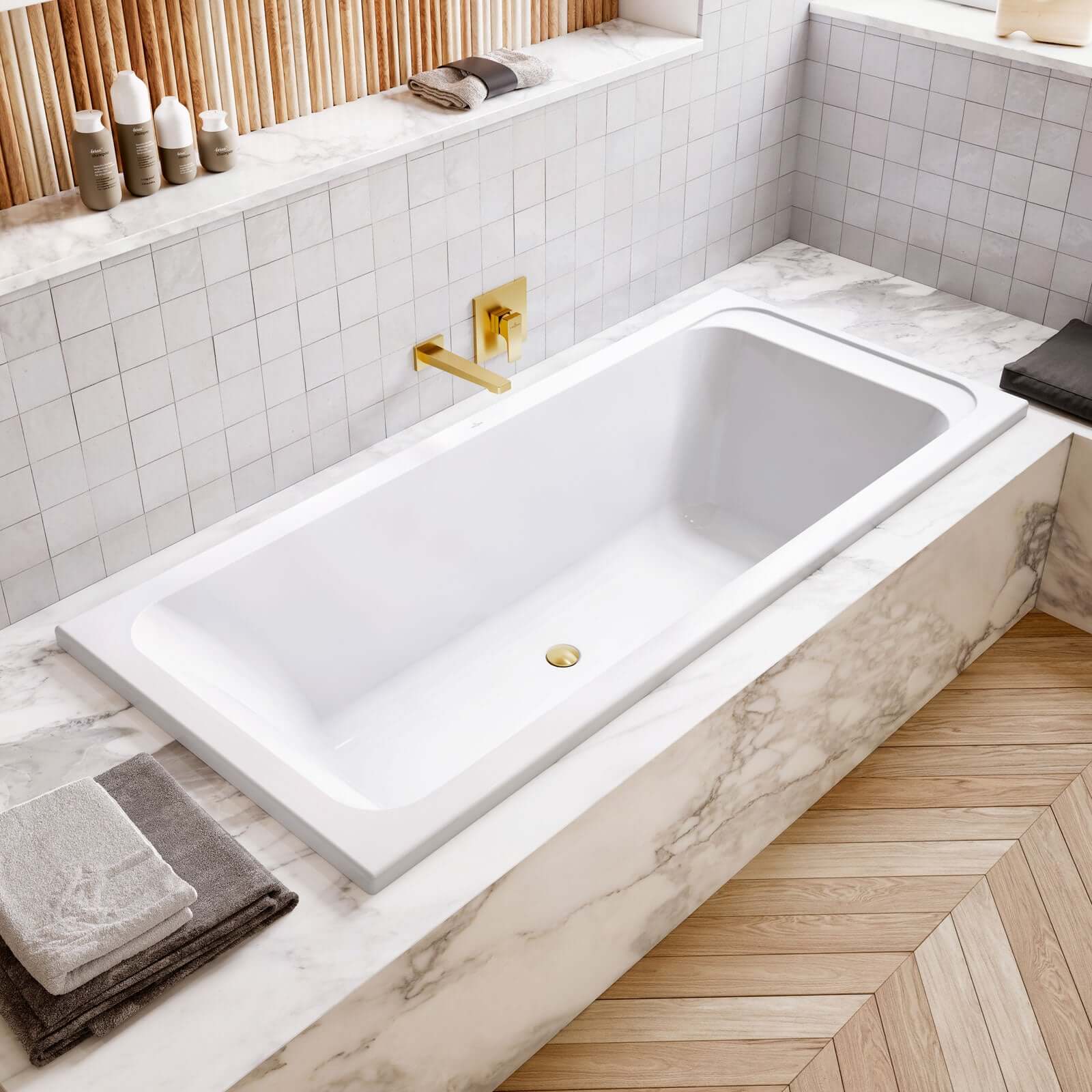 Villeroy & Boch Architectura Square Wall Mounted Bath Spout