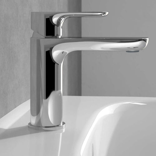 Villeroy & Boch O.novo Chrome Single Lever Basin Mixer Tap Without waste