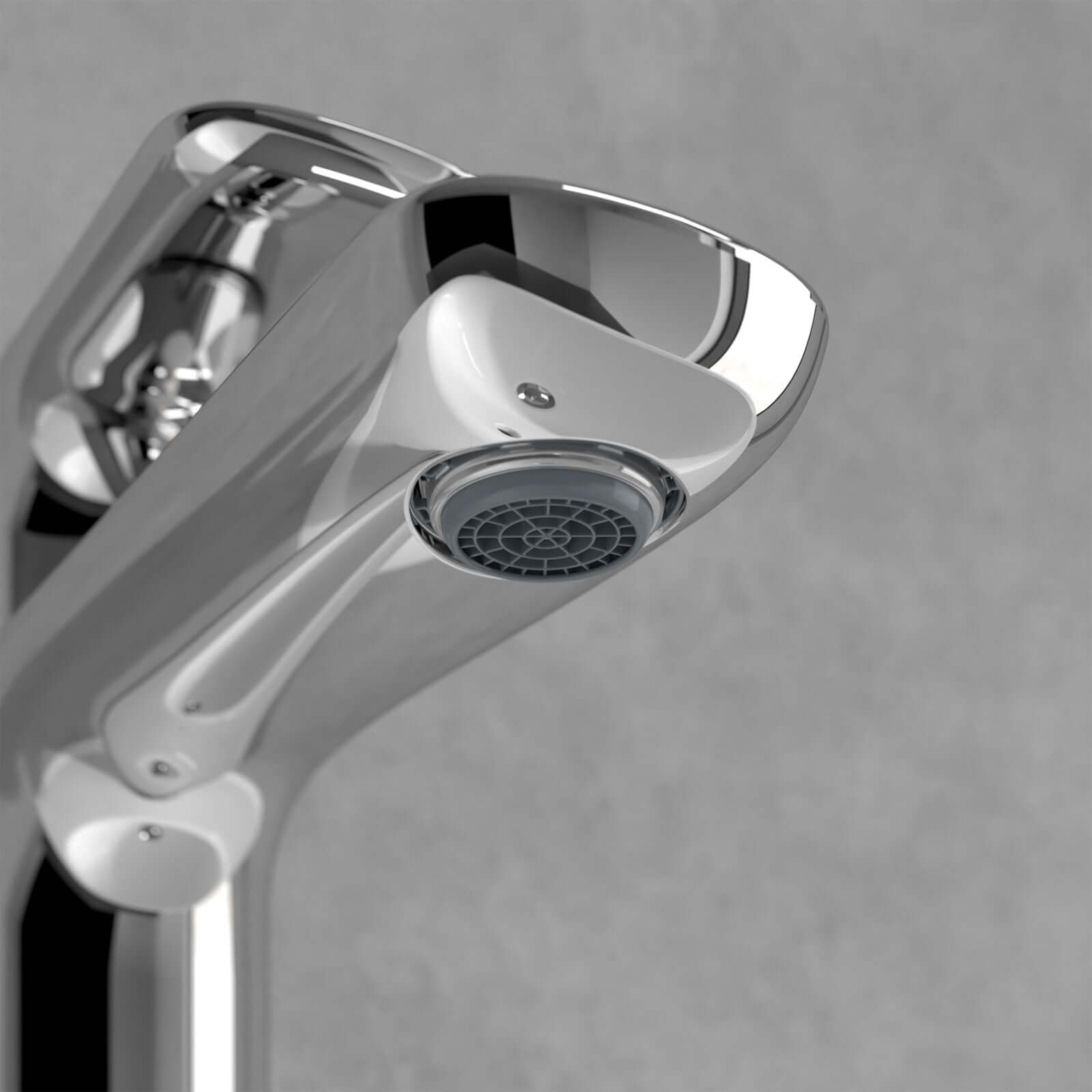 Villeroy & Boch O.novo Chrome Single Lever Basin Mixer Tap Without waste