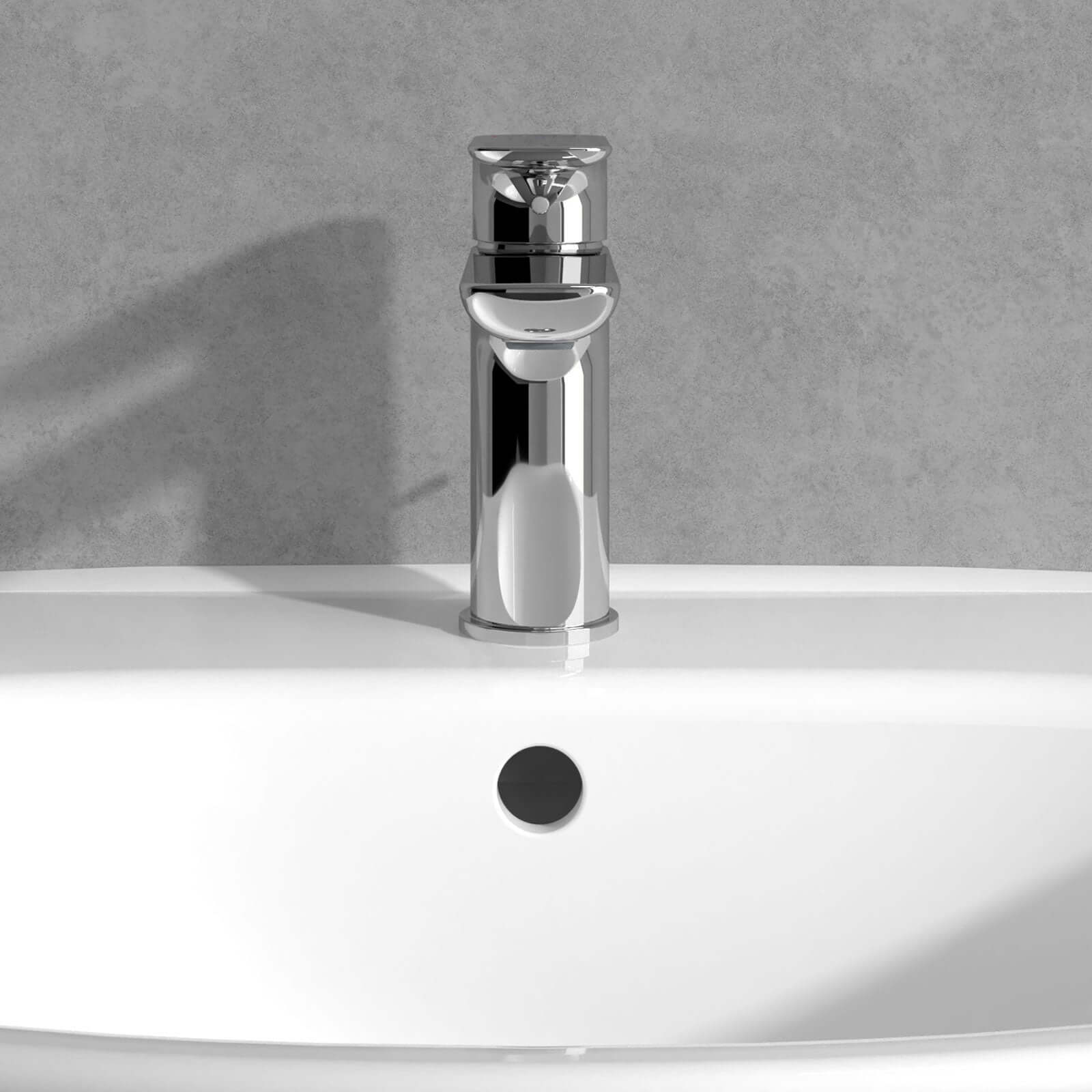 Villeroy & Boch O.novo Chrome Single Lever Basin Mixer Tap Without waste