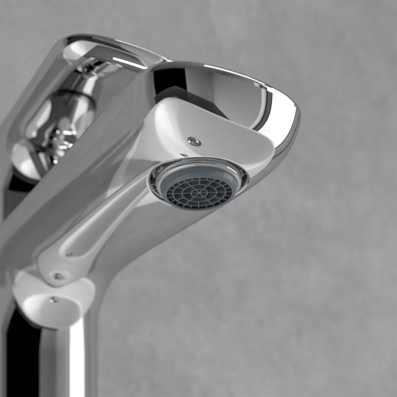 Villeroy & Boch O.novo Chrome Single Lever Basin Mixer Tap Without waste