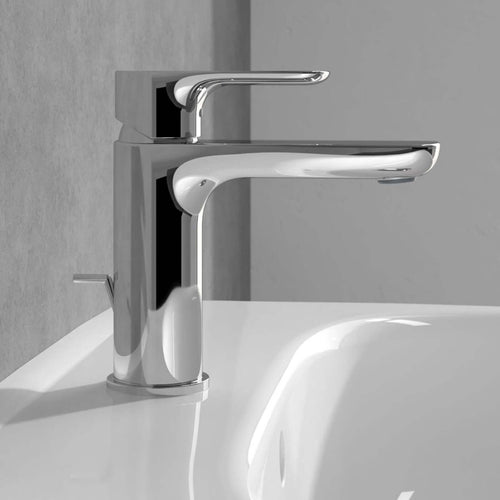 Villeroy & Boch O.novo Chrome Single Lever Basin Mixer Tap Without waste