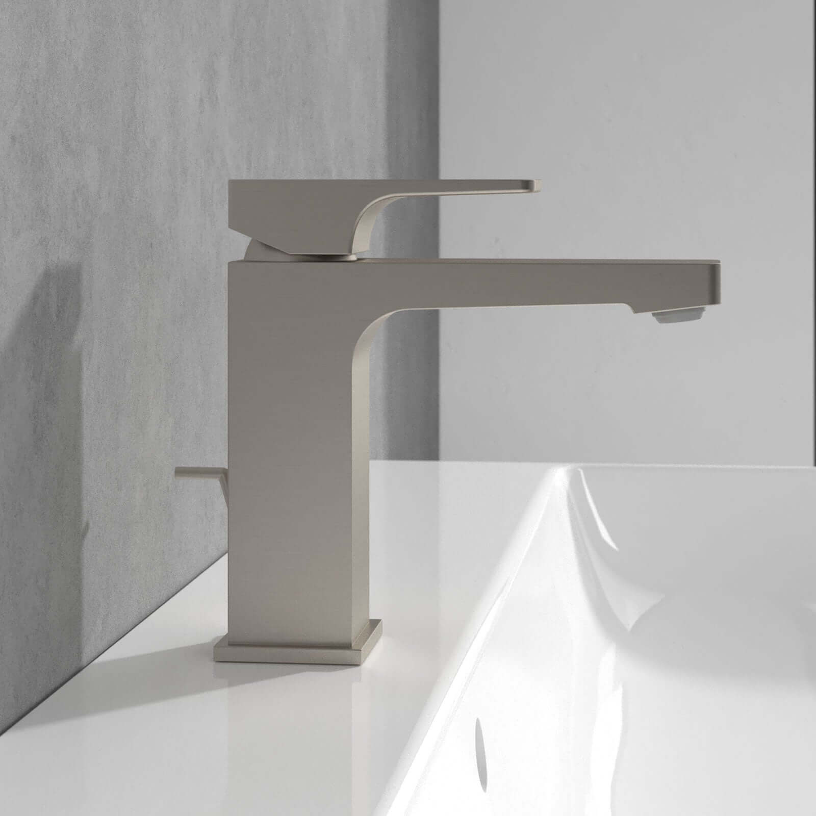 Villeroy & Boch Architectura Square Basin Mixer Tap with Pop-up Waste