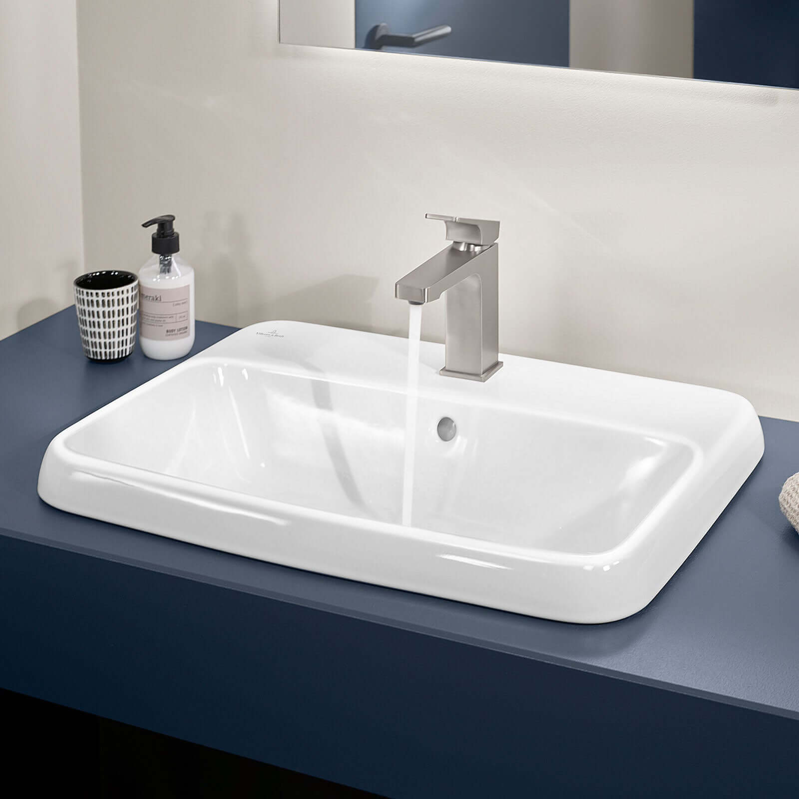 Villeroy & Boch Architectura Square Basin Mixer Tap with Pop-up Waste