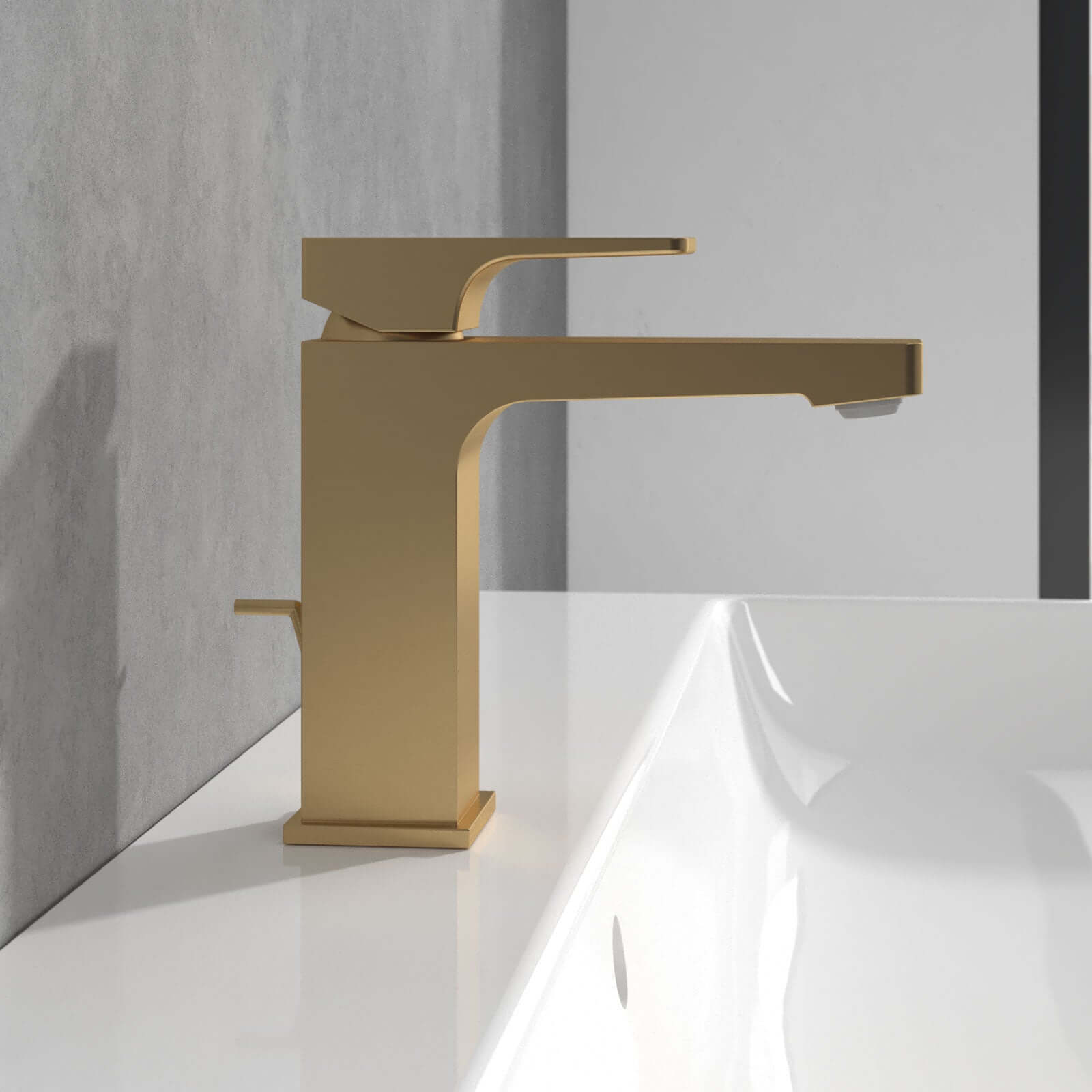 Villeroy & Boch Architectura Square Basin Mixer Tap with Pop-up Waste