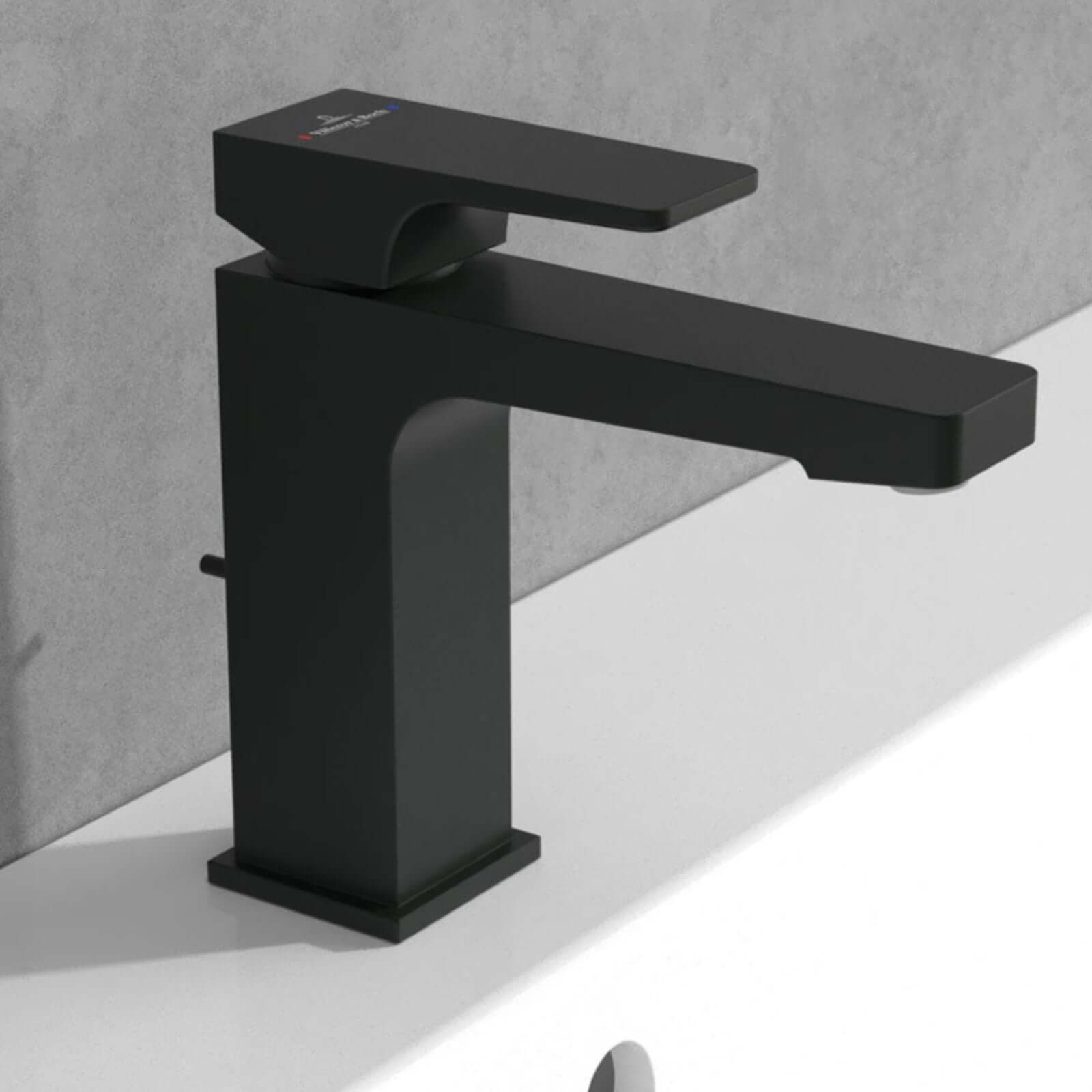 Villeroy & Boch Architectura Square Basin Mixer Tap with Pop-up Waste