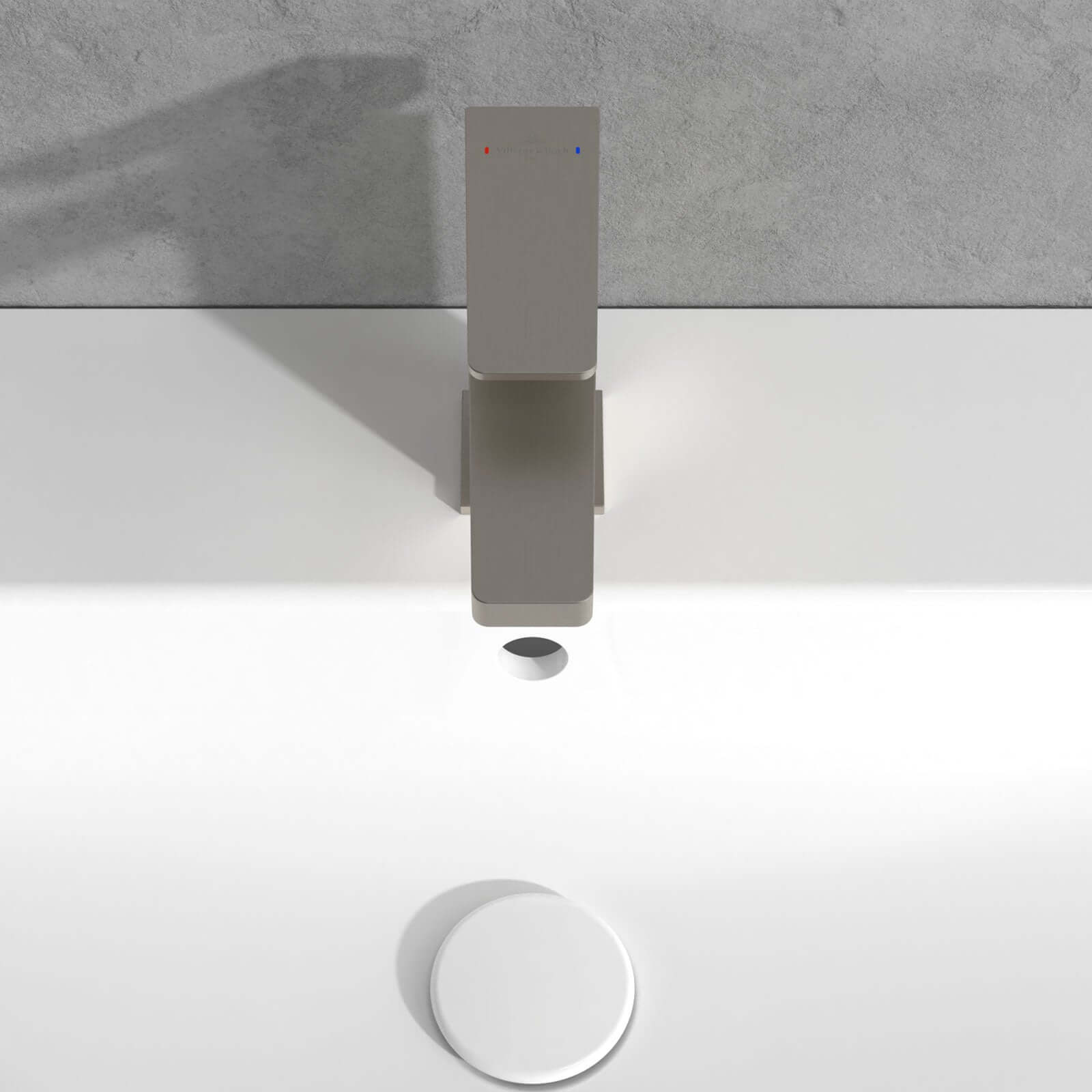 Villeroy & Boch Architectura Square Single Lever Basin Mixer Tap without Waste