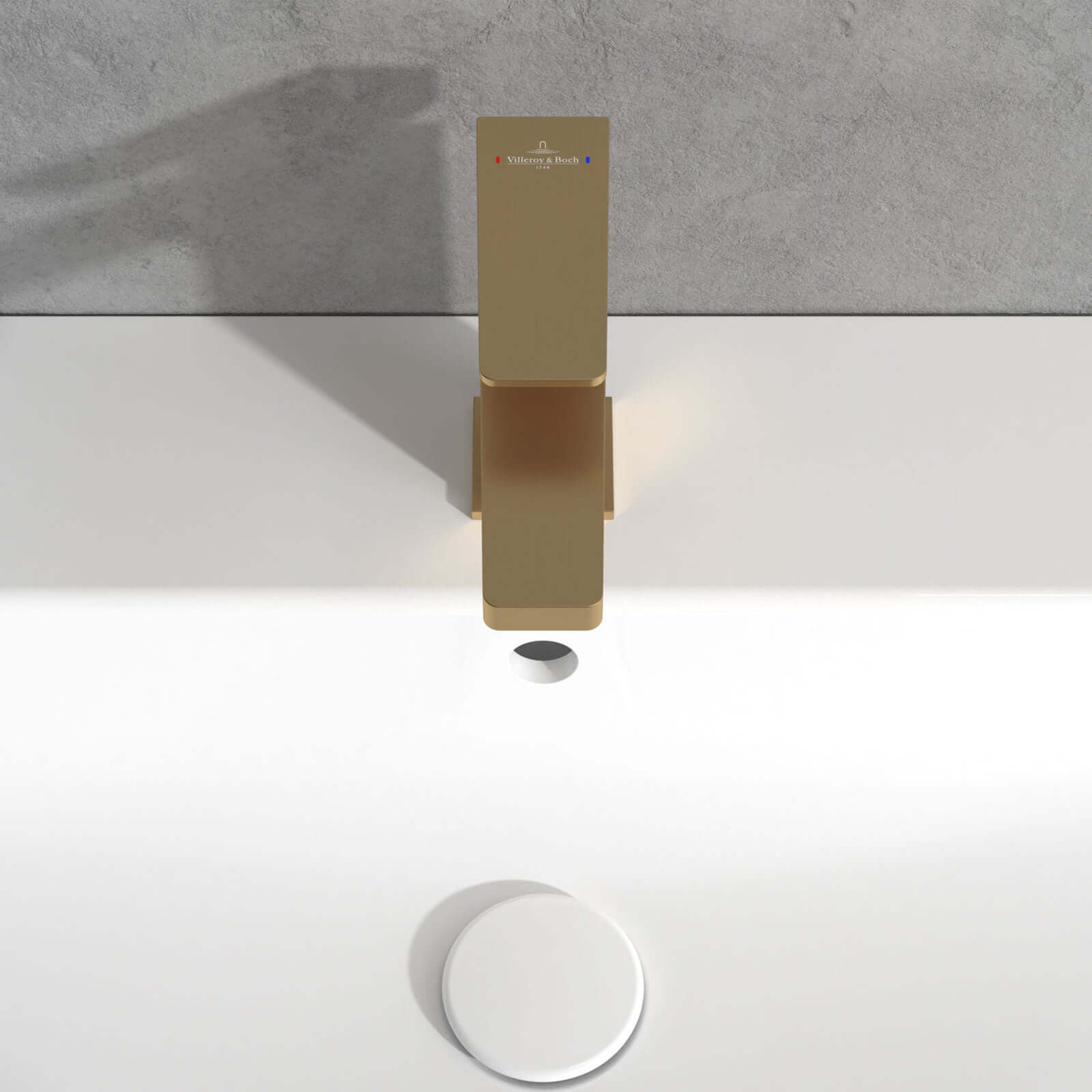 Villeroy & Boch Architectura Square Single Lever Basin Mixer Tap without Waste