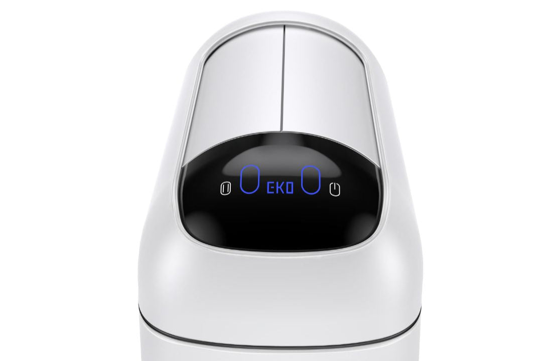 EKO Astro Slim White 10L Space Saving Sensor Bin