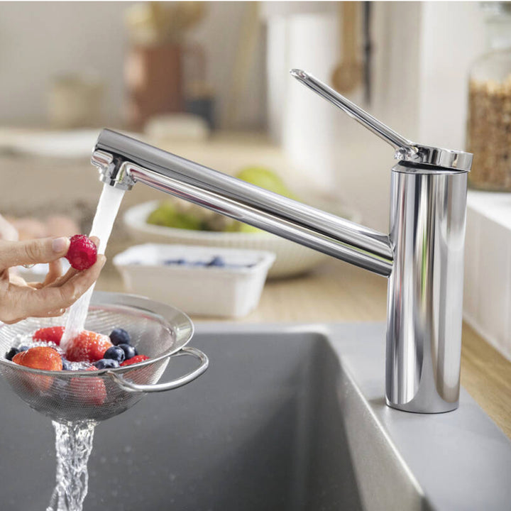 Hansgrohe Zesis M33 Chrome Single Lever Kitchen Sink Mixer Tap 150