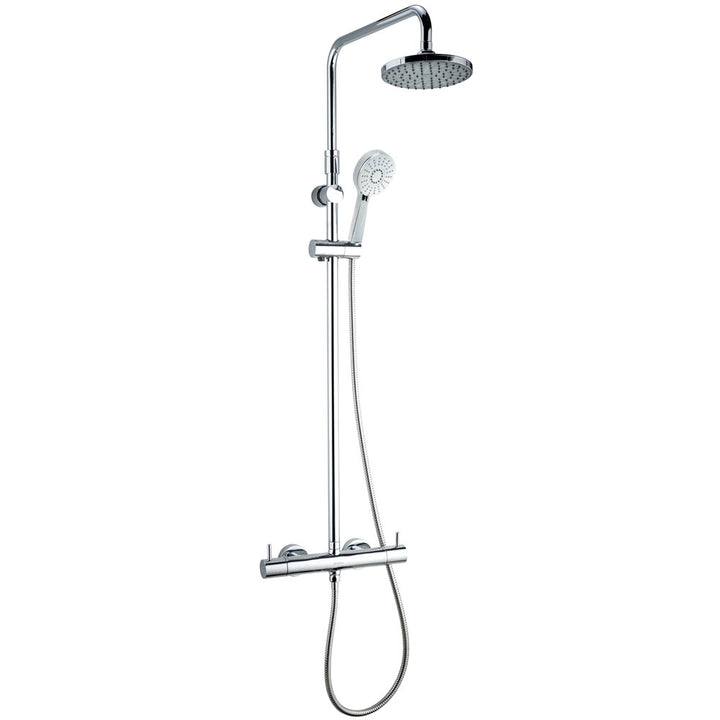 Deva Vision Chrome Thermostatic Bar Shower With Diverter & Adjustable Rail VCTSDEF