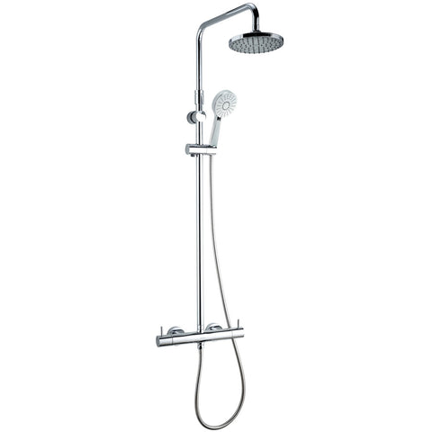 Deva Vision Chrome Thermostatic Bar Shower With Diverter & Adjustable Rail VCTSDEF