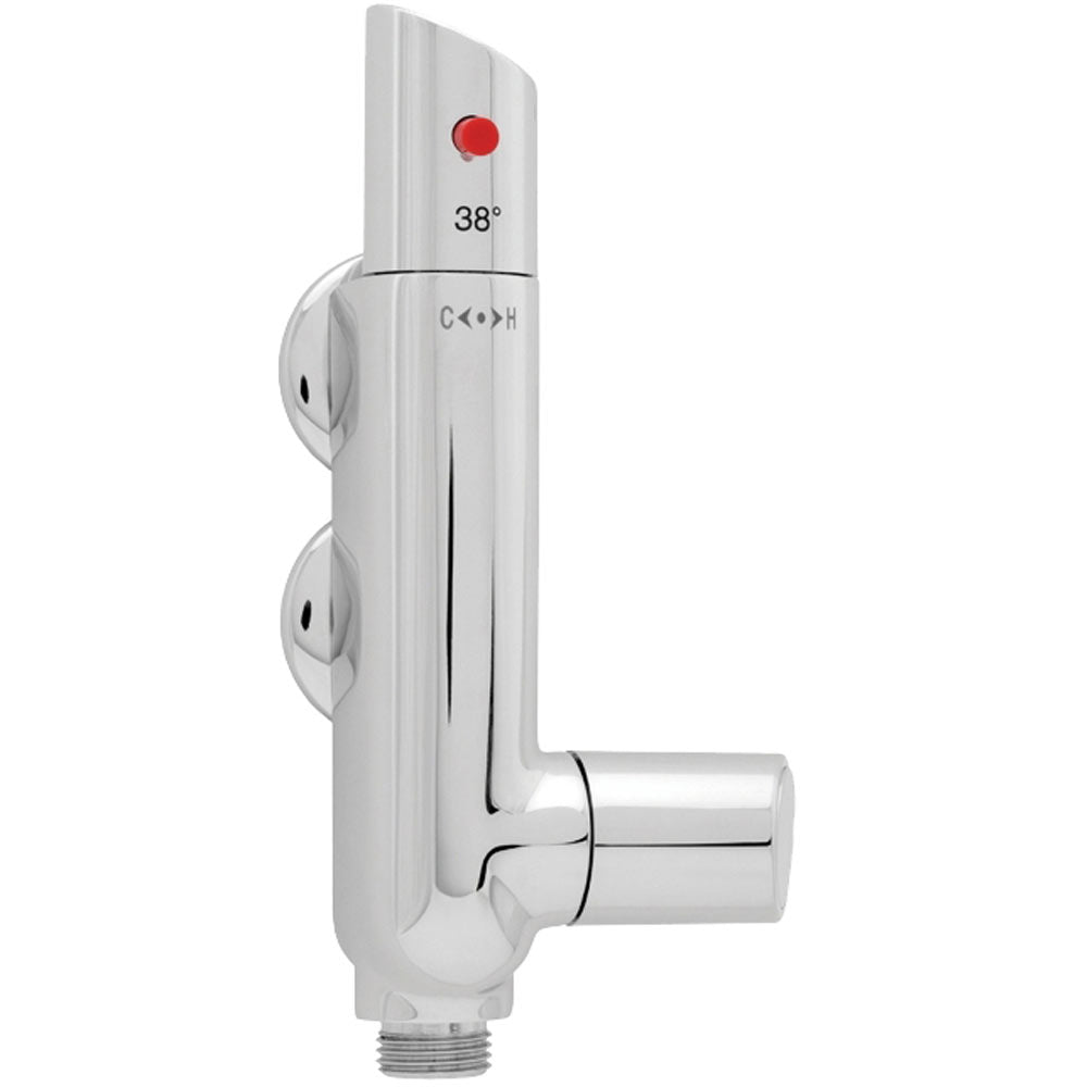 Deva Chrome Vertical L Shaped Bar Shower Valve VVERT01
