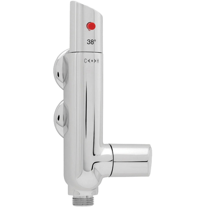 Deva Chrome Vertical L Shaped Bar Shower Valve VVERT01