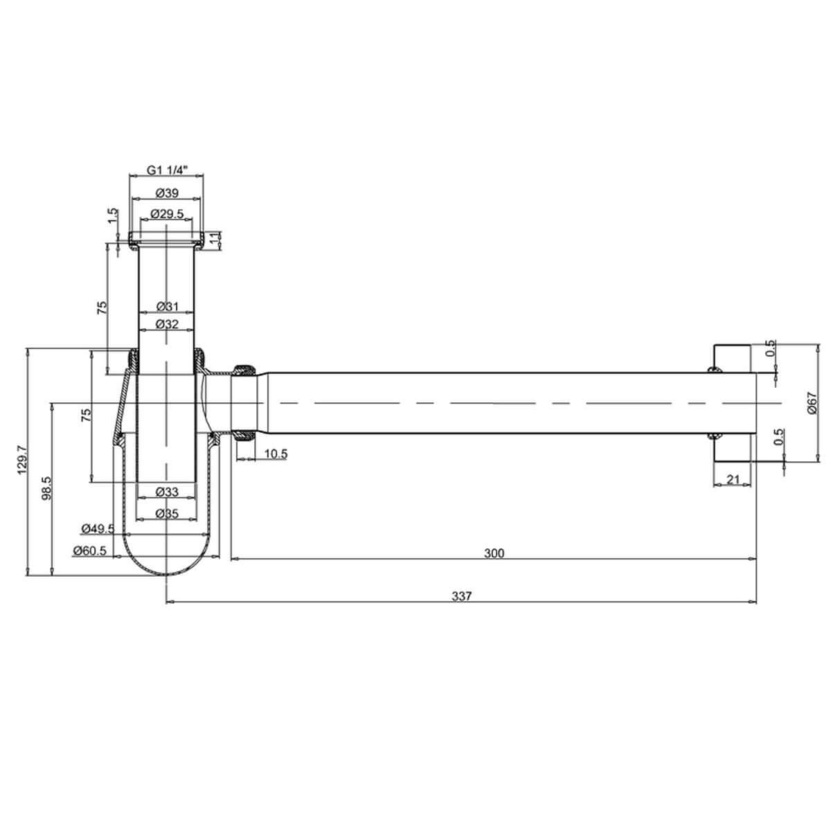 Burlington Traditional Basin Bottle Trap