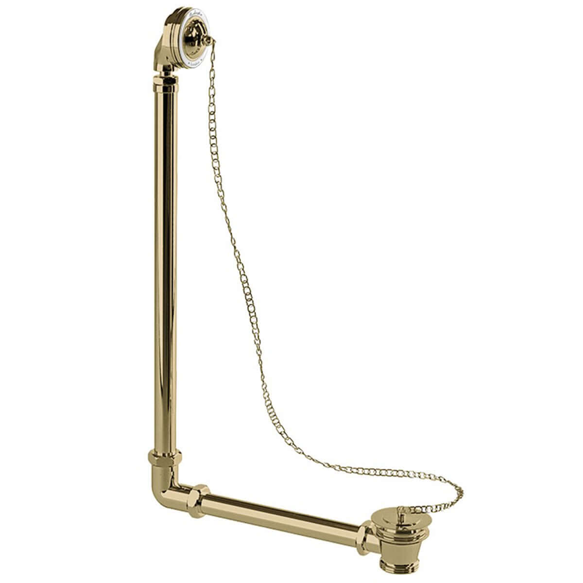 Burlington Exposed Bath Overflow, Plug & Chain Waste