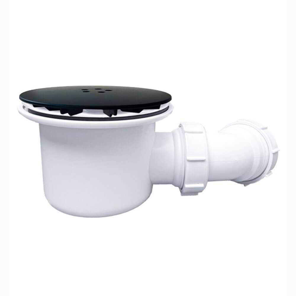 MX Black Hi-Flow Waste with Cap 90mm WBB