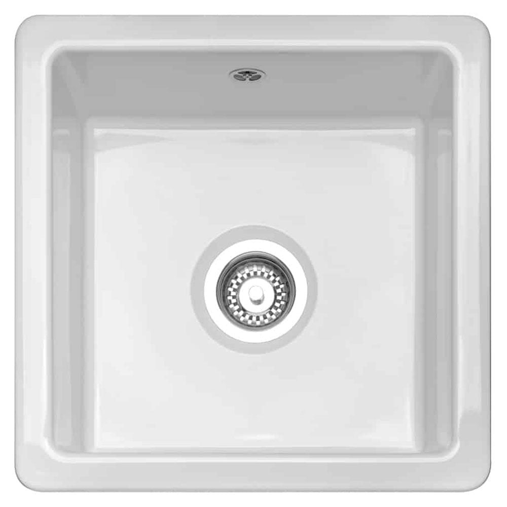 Caple Westbury 1.0 Bowl White Ceramic Sink - WESTBURY