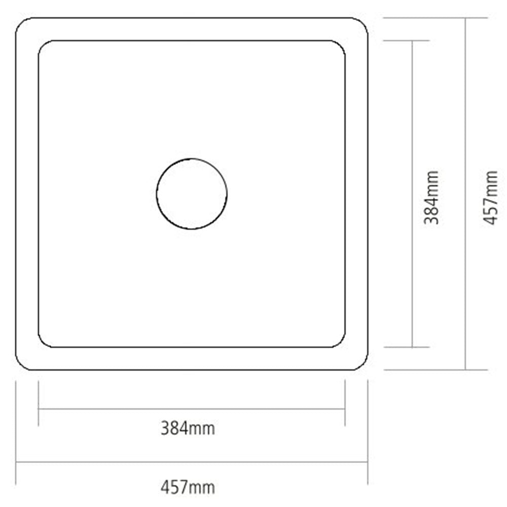 Caple Westbury 1.0 Bowl White Ceramic Sink - WESTBURY