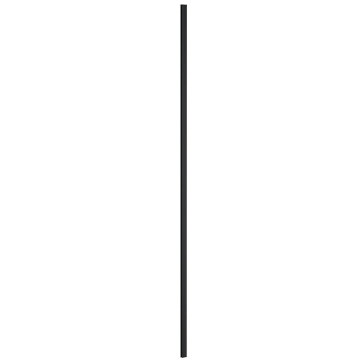 Wetroom Wall Channel & Top Bar Kit Black