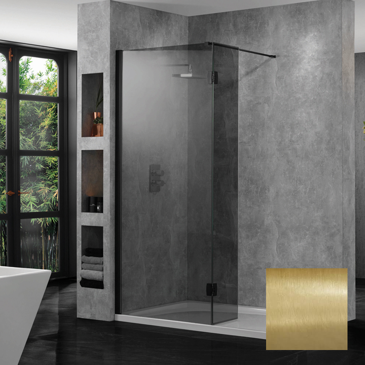 Aquadart Wetroom 10 Brushed Brass Wetroom Profile AQ2050BRS