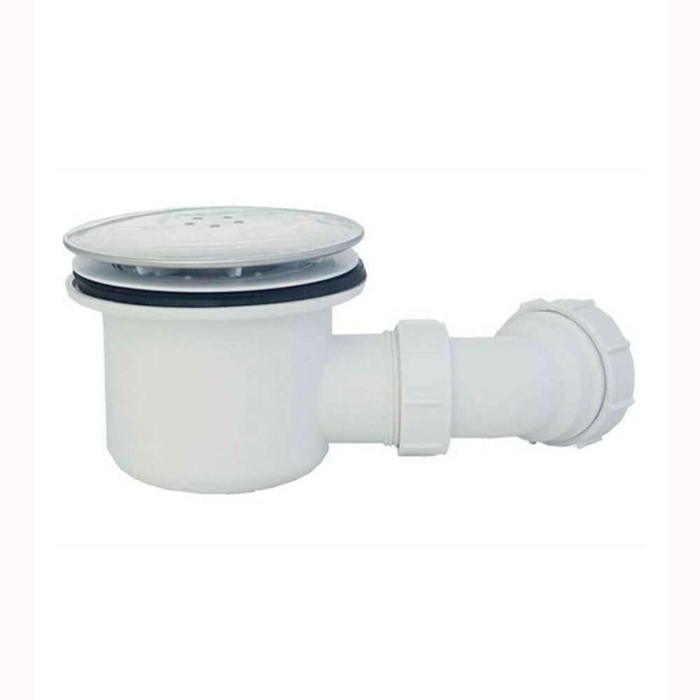MX Stainless Steel Minerals 90mm Waste Shower Tray X2X