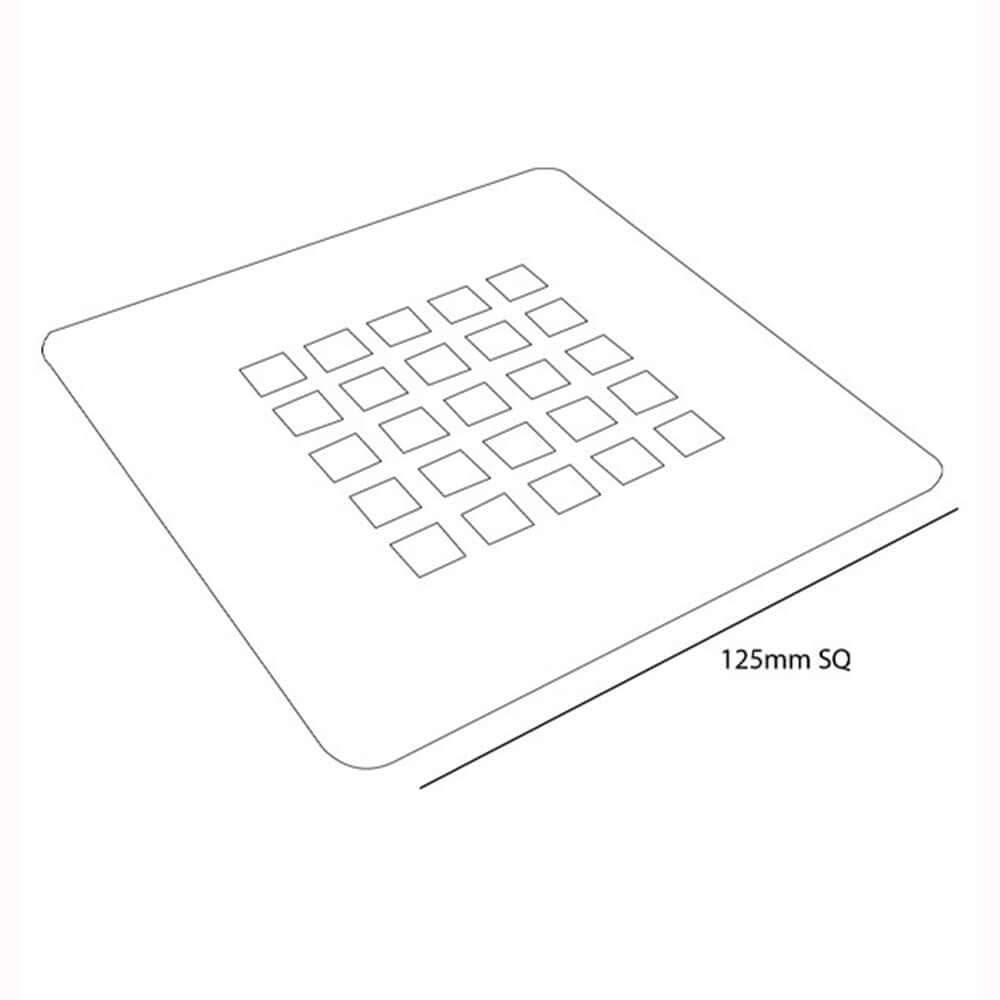 MX Stainless Steel Minerals 90mm Waste Shower Tray X2X
