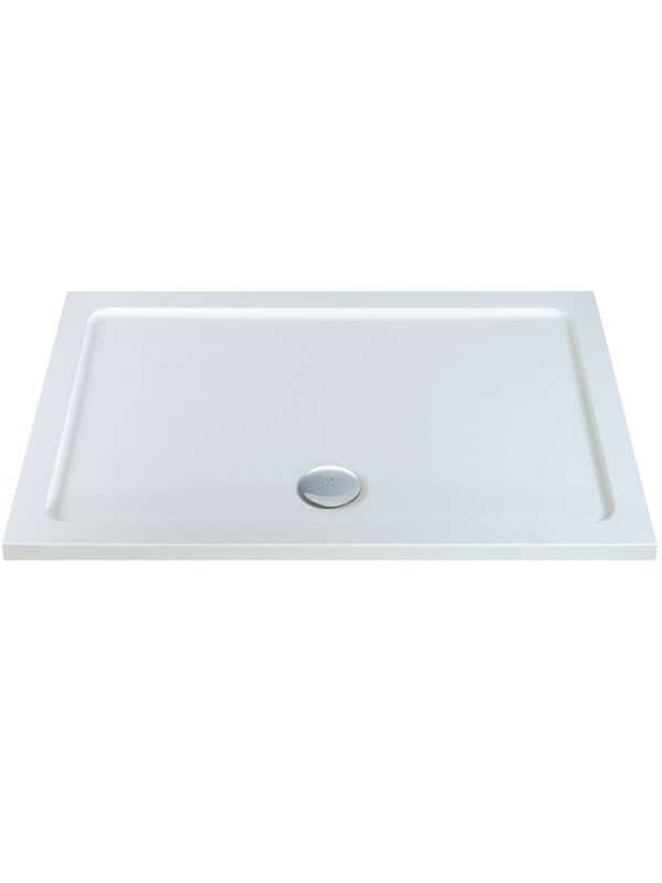 MX White ABS Stone Resin Rectangular Shower Tray 900 x 700mm XHB