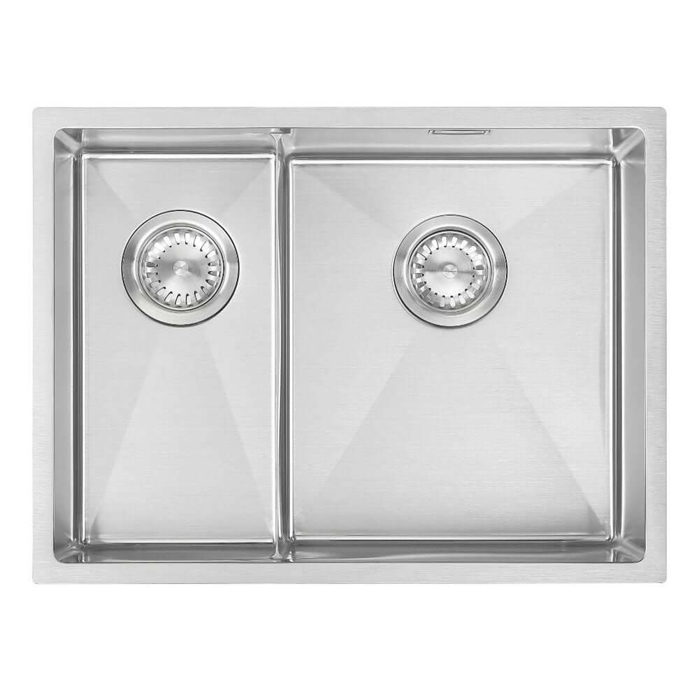 The 1810 Company Zen10 Slim Bridge 203/340U 1.5 Bowl Stainless Steel Kitchen Sink & Waste