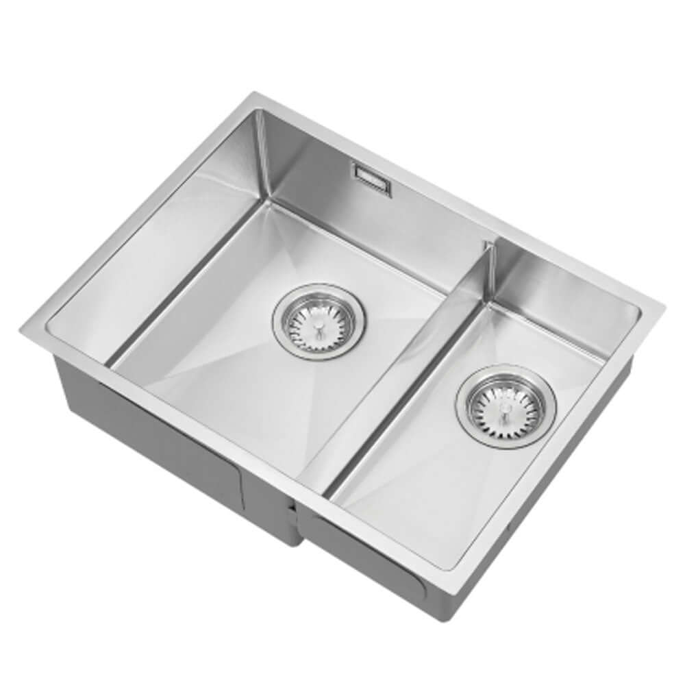 The 1810 Company Zen10 Slim Bridge 340/203U 1.5 Bowl Stainless Steel Kitchen Sink & Waste