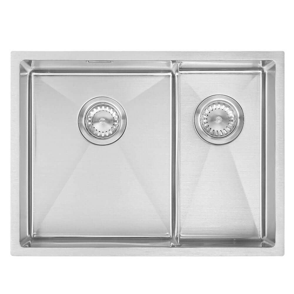 The 1810 Company Zen10 Slim Bridge 340/203U 1.5 Bowl Stainless Steel Kitchen Sink & Waste