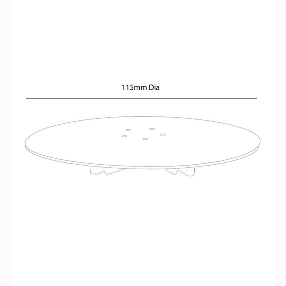 MX White Elements Hi-Flow Waste Cover Dome Only ZLP