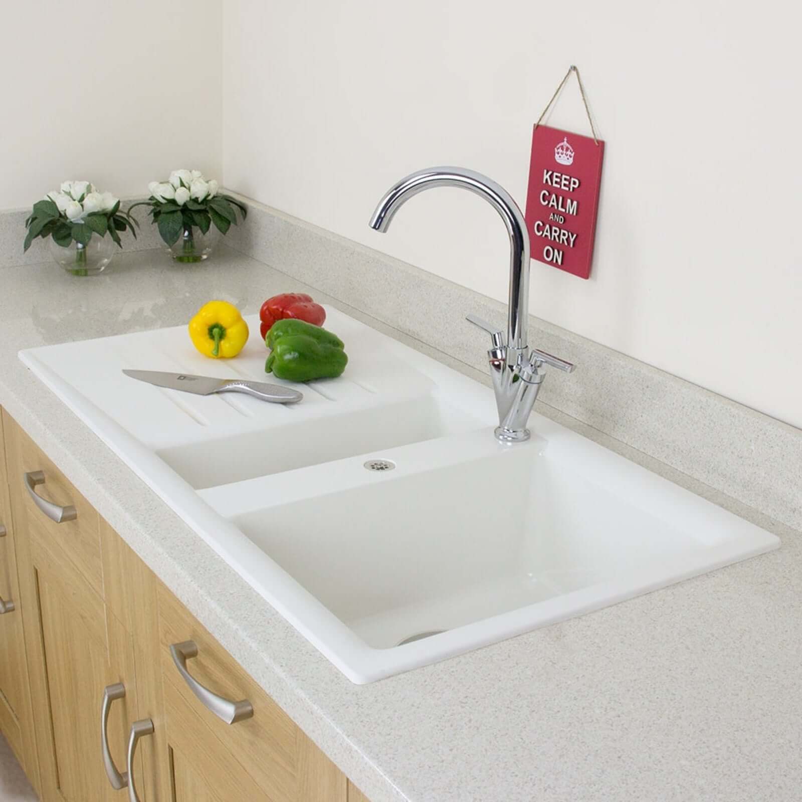 Astini Fiorello 1.0 & 1.5 Bowl Composite Synthetic Kitchen Sink & Waste
