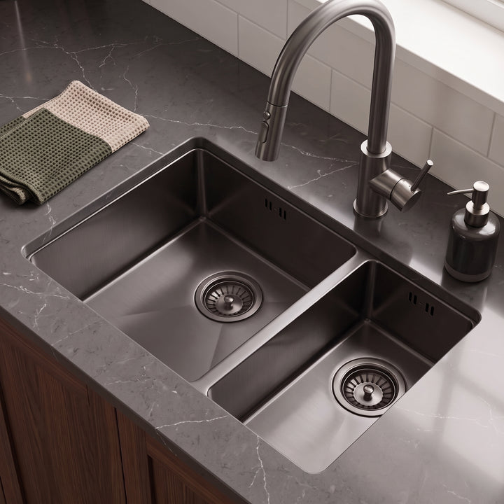 Astini Serena 1.5 Bowl Stainless Steel Undermount Kitchen Sink & Waste