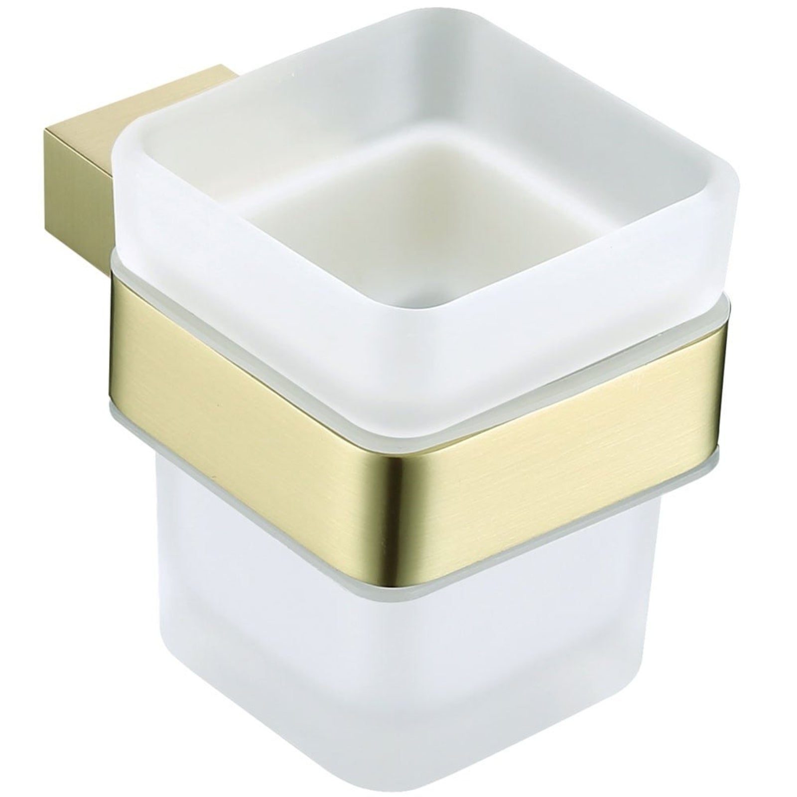Storm Brushed Gold Tumber Holder & Cup