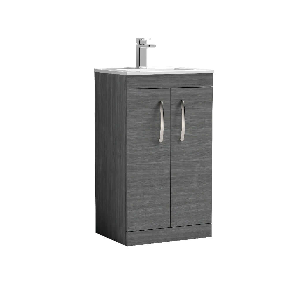Nuie Athena 500/600mm Floor Standing Cabinet with 4 Colour & Basin Options