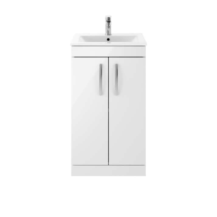 Nuie Athena 500/600mm Floor Standing Cabinet with 4 Colour & Basin Options