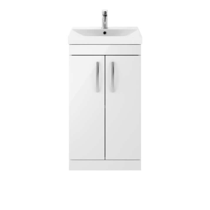 Nuie Athena 500/600mm Floor Standing Cabinet with 4 Colour & Basin Options