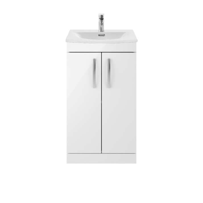 Nuie Athena 500/600mm Floor Standing Cabinet with 4 Colour & Basin Options