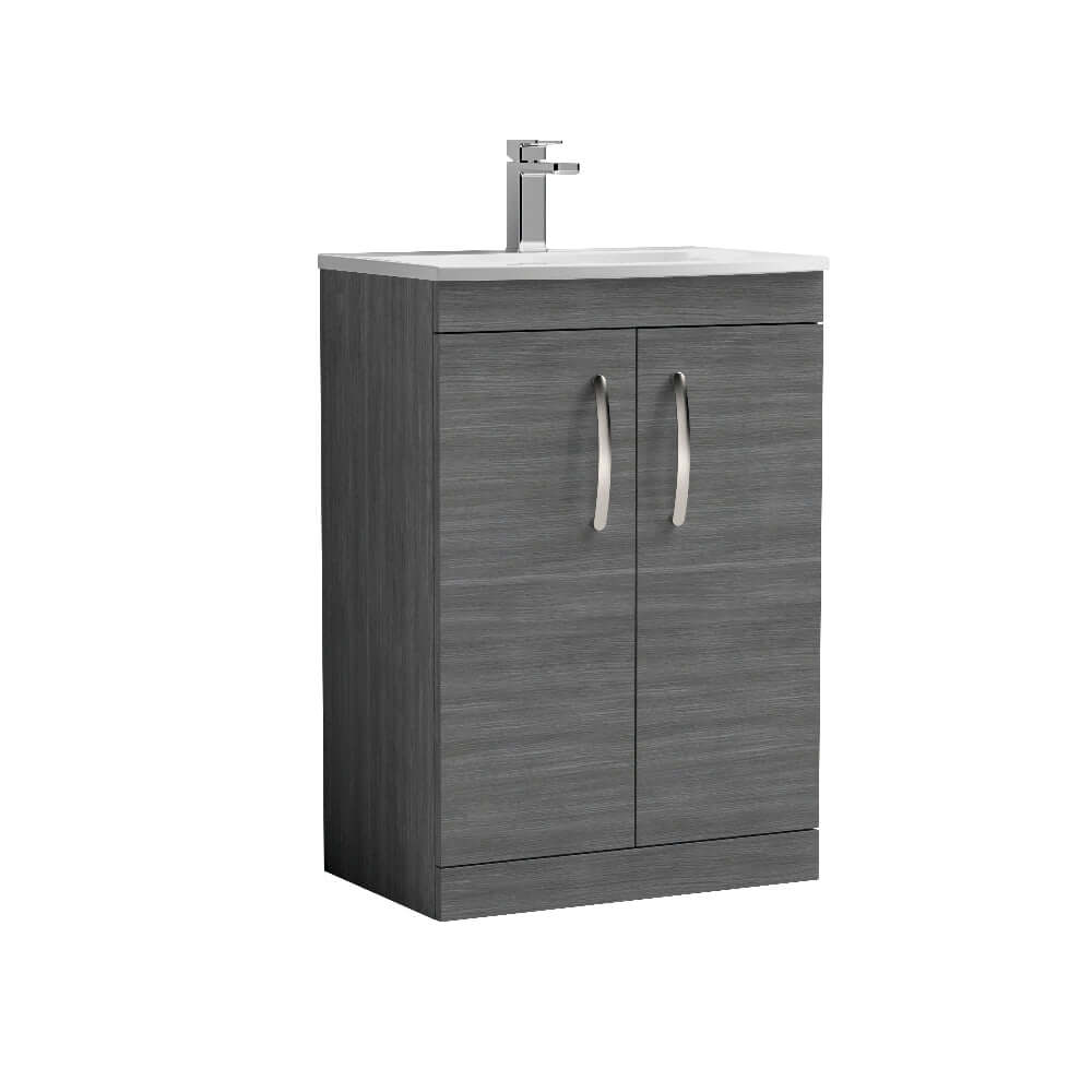 Nuie Athena 500/600mm Floor Standing Cabinet with 4 Colour & Basin Options