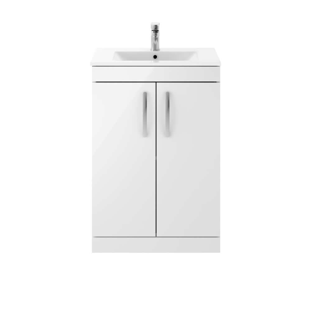 Nuie Athena 500/600mm Floor Standing Cabinet with 4 Colour & Basin Options