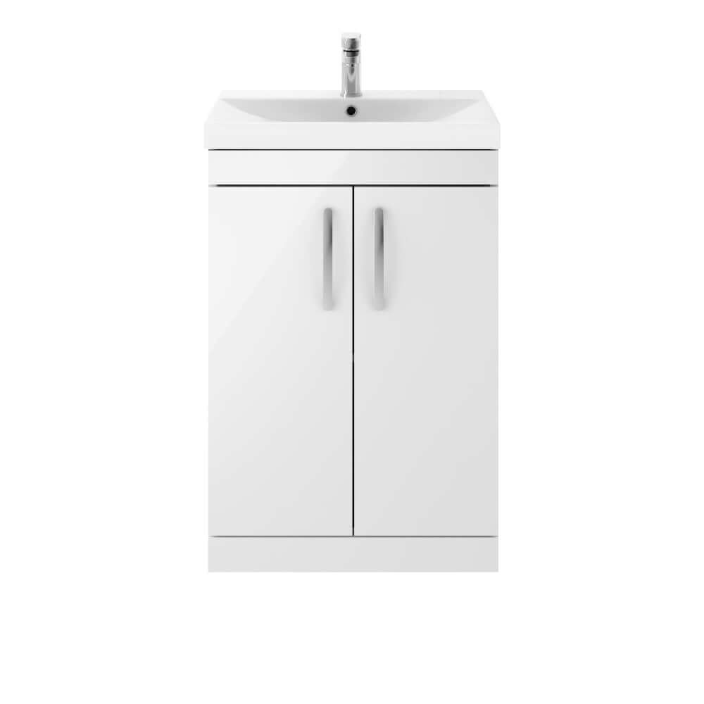 Nuie Athena 500/600mm Floor Standing Cabinet with 4 Colour & Basin Options