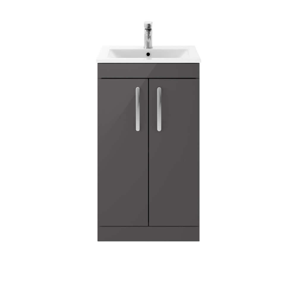 Nuie Athena 500/600mm Floor Standing Cabinet with 4 Colour & Basin Options
