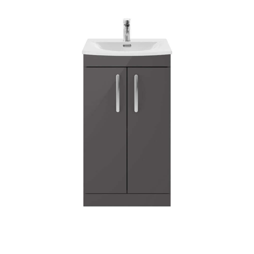 Nuie Athena 500/600mm Floor Standing Cabinet with 4 Colour & Basin Options