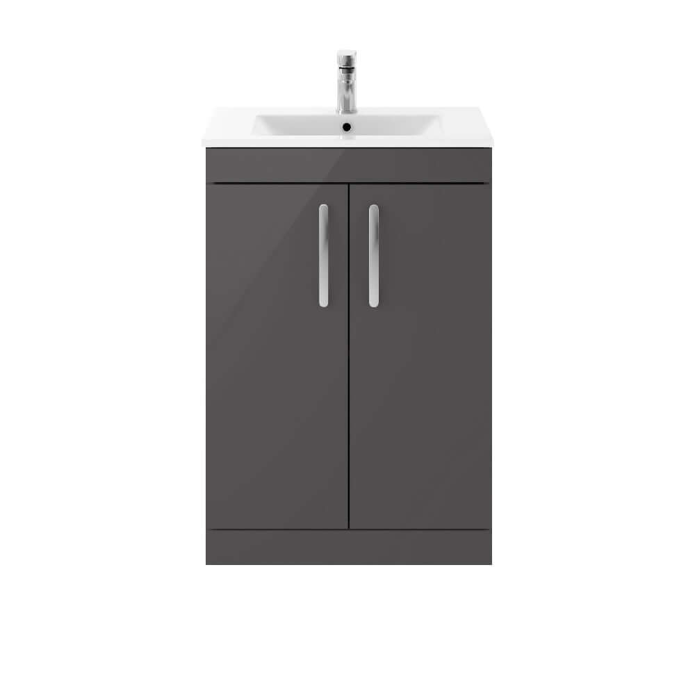 Nuie Athena 500/600mm Floor Standing Cabinet with 4 Colour & Basin Options
