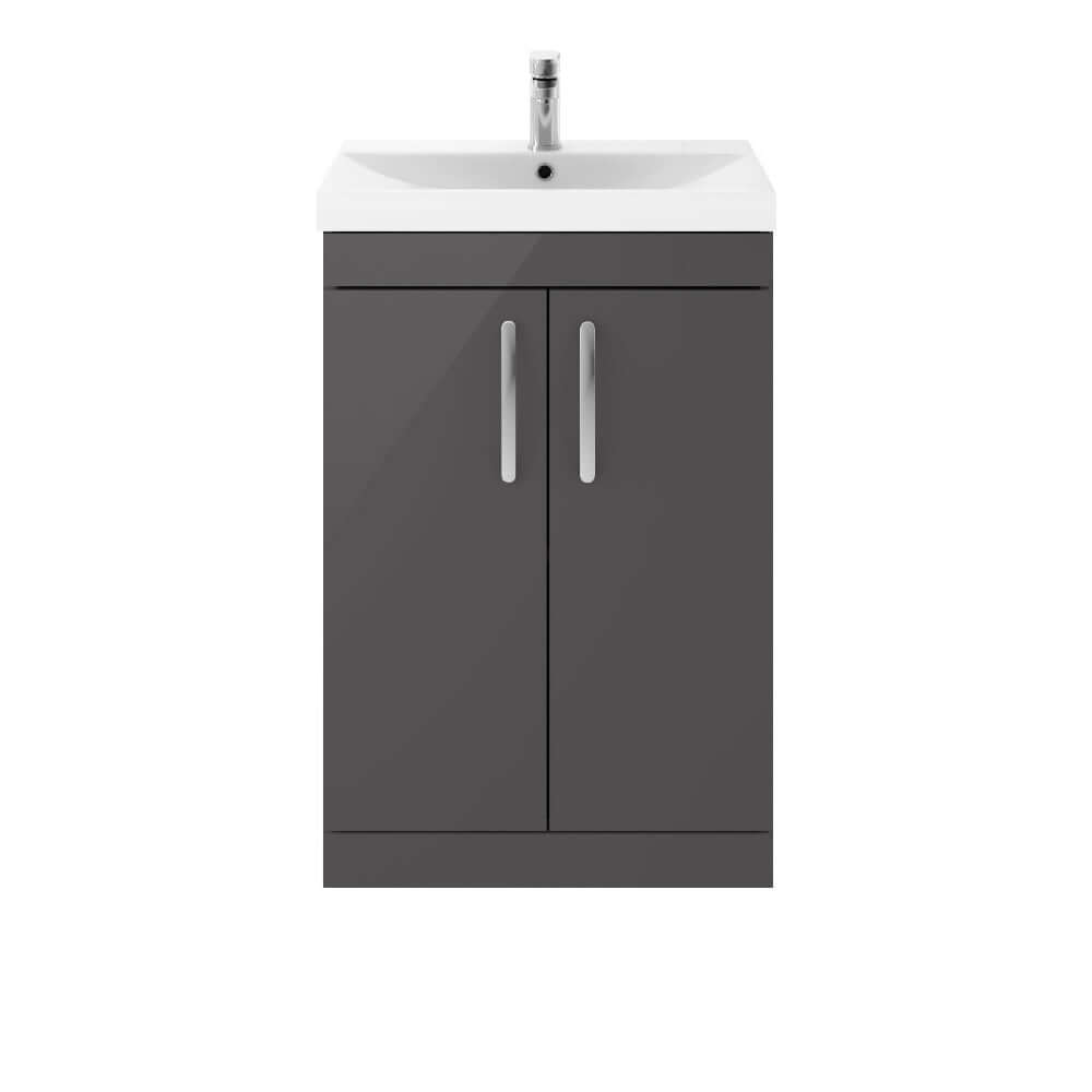 Nuie Athena 500/600mm Floor Standing Cabinet with 4 Colour & Basin Options