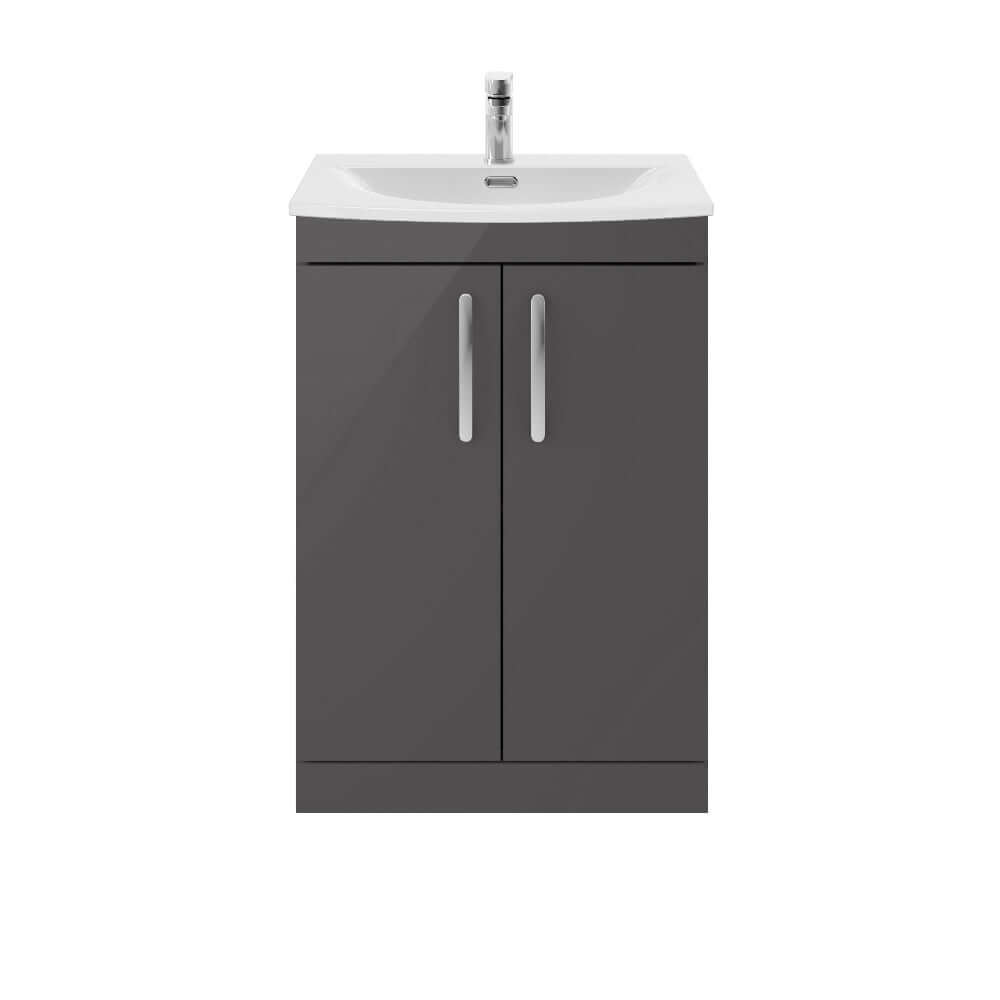 Nuie Athena 500/600mm Floor Standing Cabinet with 4 Colour & Basin Options